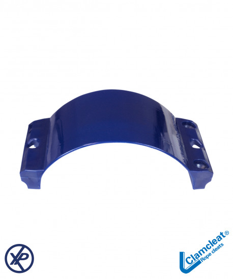 Coinceur pince support nylon bleu - Pour tube Ø32-35mm