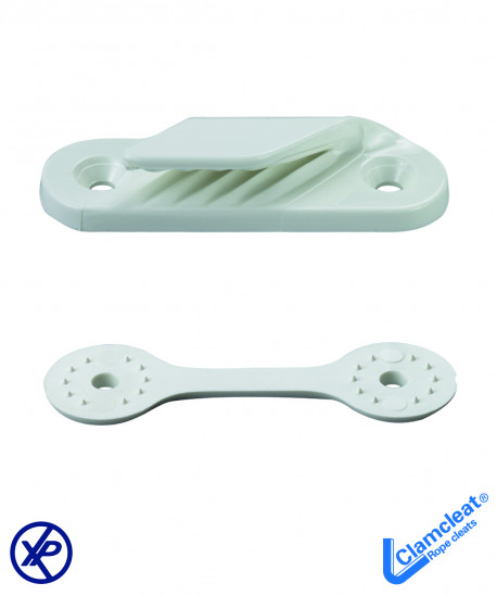 Coinceur nerf de chute (tribord) nylon blanc - Cordage Ø2-5mm + contreplaque