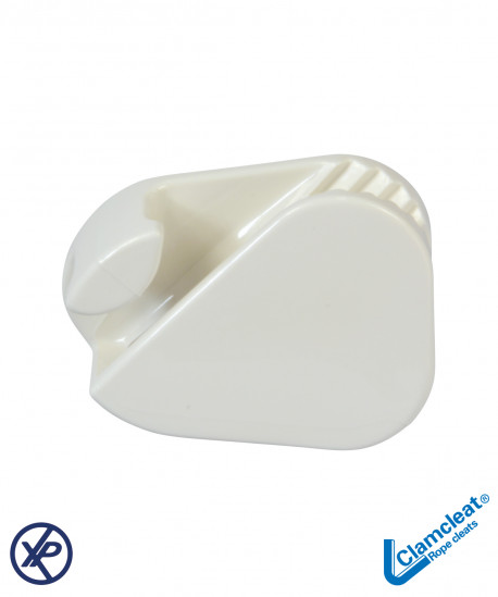 Coinceur Loop Cleat 1:1 ou 2:1 nylon blanc - Cordage Ø3-6mm
