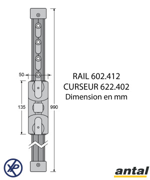 KIT COMPLET RAIL T 32x6
