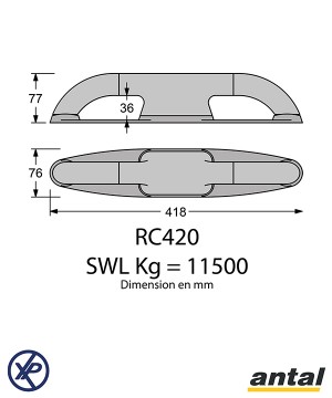 RC420-Taquet de pont