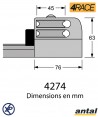 4274-embout de rail