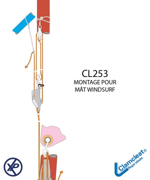 CL253AN-Coinceur vertical avec boucle de sécurité