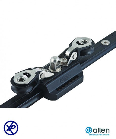 CHARIOT RAIL MEDIUM 106MM - 2 POULIES 20MM