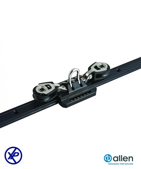 CHARIOT RAIL MAXI 70MM POUR CATAMARAN + 2 POULIES 30MM