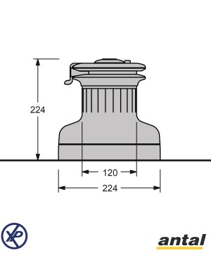 XT62.3RR-Manivelle winch