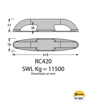 RC420-Taquet de pont