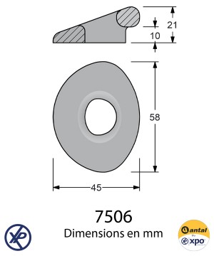 7506-Padeye pour Dyneema