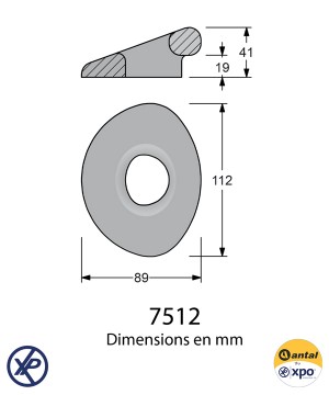 7512-Padeye pour Dyneema