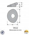 7512-Padeye pour Dyneema