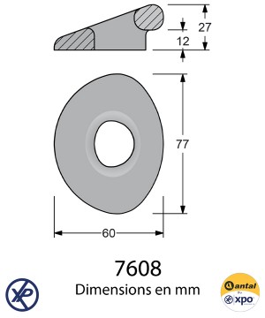 7608-Padeye pour Dyneema