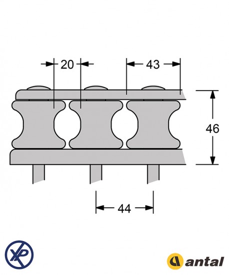 BOITE À RÉAS VGRIP MAXI - 3 RÉAS Ø40