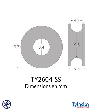 TY2604-SS-Anneau faible friction