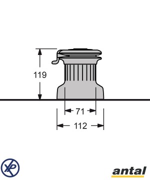 XT16R-Manivelle winch