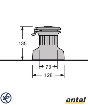 XT30.2R-Manivelle winch