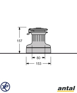 XT40.2R-Manivelle winch