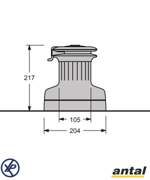 XT52.2R-Manivelle winch