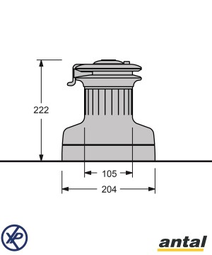 XT52.3R-Manivelle winch