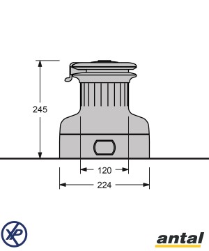 XT62.3R-Manivelle winch