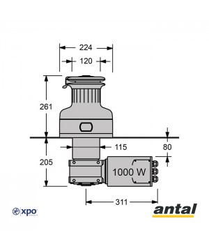 XT62.3EH12-Winch motorisé