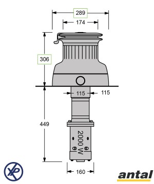 XT76.3EV24-Winch motorisé