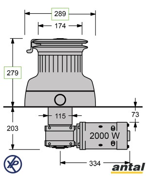 XT76EH24-Winch motorisé