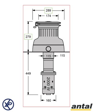 XT76EV24-Winch motorisé