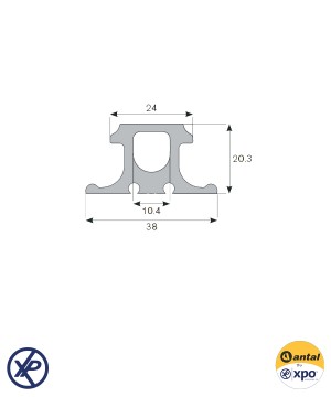 HS24 - RAIL DE MÂT CARBONE 3M