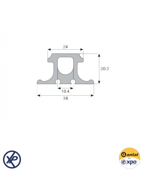 HS24 - RAIL DE MÂT CARBONE 3M