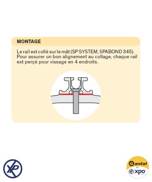 HS22.330-Rail pour mât carbone