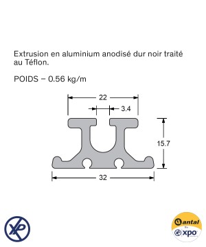 HS22.330-Rail pour mât carbone