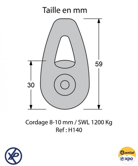 POULIE HLB FORTES CHARGES 40MM