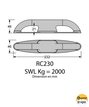 RC230-Taquet de pont