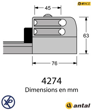 4274-embout de rail