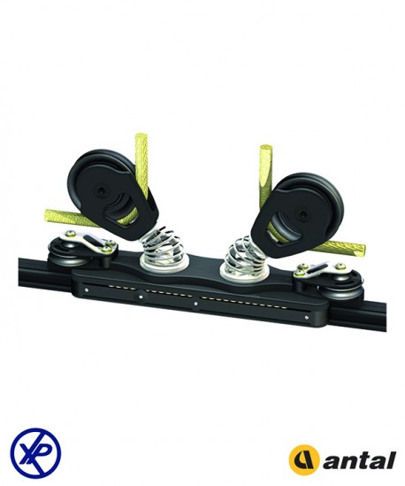 CHARIOT ÉCOUTE GV MAXI RAIL MAXI 4RACE 47X32- 2 POULIES SIMPLES Ø120MM