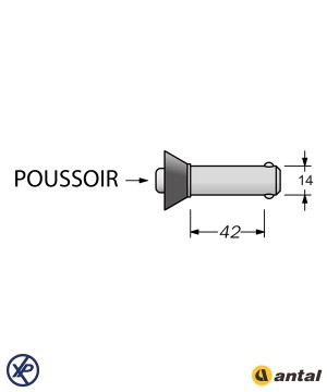 P14.42-Poussoir connexion têtière