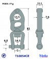 TY1005#P-Mousqueton à gachette pour peeling