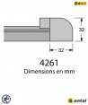 4261-embout de rail