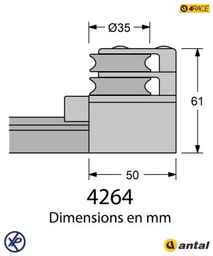 4264-embout de rail