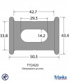 TY2420-Spool shackles