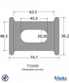 TY2430-Spool shackles