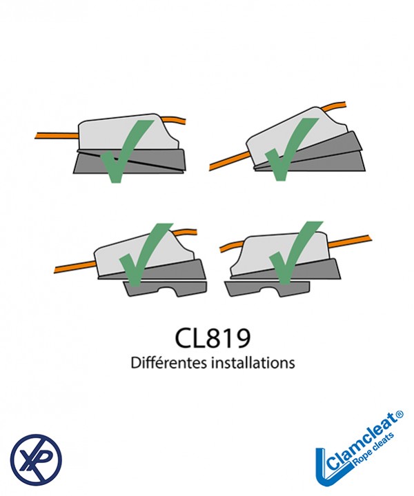 CL819-Embase inclinée pour coinceur