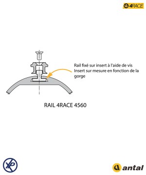 RAIL STANDARD 4RACE 21X31 - MONTAGE SUR INSERT