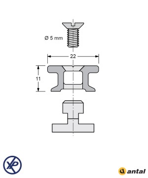 HS22.221-Rail pour insert