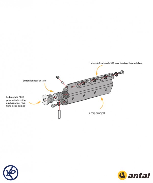 610.340-Boitier de latte Plate