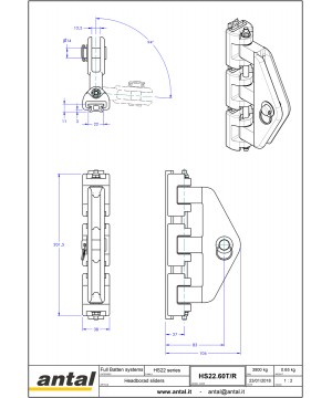 HS22.60T_R-Chariot triple têtière