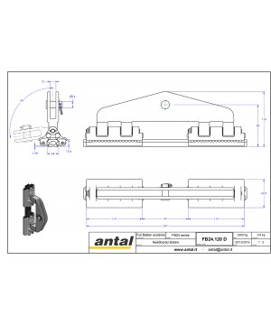 Chariot double de têtière liaison textile