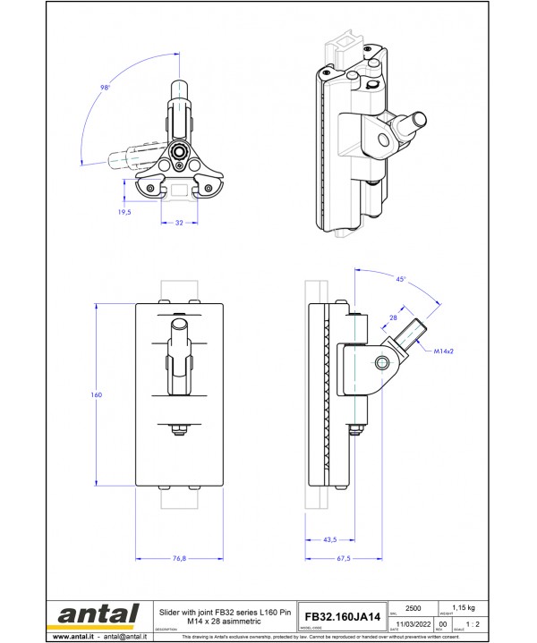 Accastillage gréément ANTAL FB 32