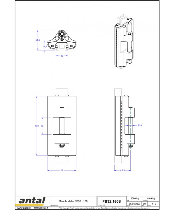 Accastillage gréément ANTAL FB 32