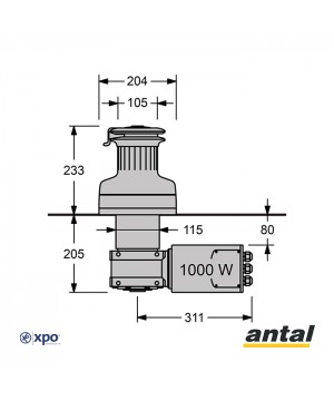 XT52EH48#PAL-Winch motorisé